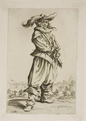 Soldaten med en Plumed Hat, tallerken tre fra La Noblesse