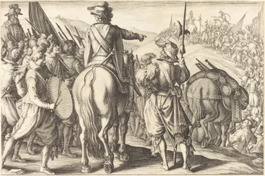 Tropperne i marts, ca. 1614.