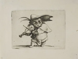 Violinspilleren, fra Varie Figure Gobbi