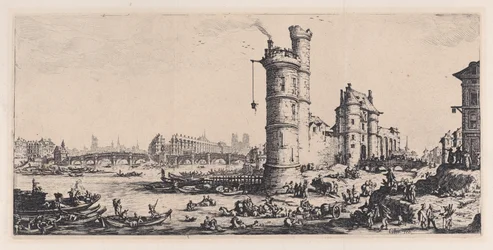 Udsigt over Pont-Neuf, fra «Les Deux Grandes Vues de Paris»