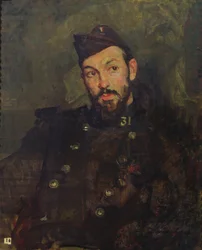 Felicien Cacan i uniform, 1915