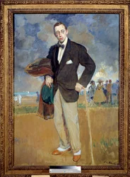 Portræt af Igor Stravinsky (Stravinsky) (1882-1971) komponist. Maleri af Jacques Emile (Jacques-Emile) Blanche (1861-1942)