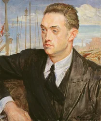 Portræt af Henry de Montherlant (1895-1972) 1923