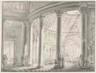 Interiør af en kuppelkirke