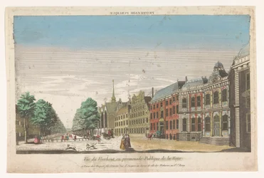 Udsigt over Lange Voorhout i Haag Promenade publique (titel på objekt)