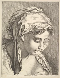 Head of a Woman, midten til slutningen af det 18. århundrede.