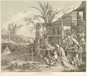 La Chasse Chinoise Den kinesiske Jagt, fra Chinoseries, efter 1743.
