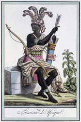 Amazon of Africa - i "" Encyclopedia of Travels"" af Grasset St Sauveur, red. 1796