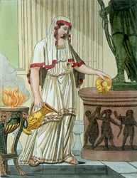 Vestal jomfru, illustration fra 
