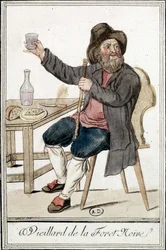 Gammel mand fra Schwarzwald - i "" Encyclopedia of Travels""" af J. Grasset Saint-Sauveur