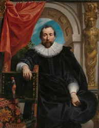 Portrætter af Rogier Le Witer og hans kone, Catharina Behaghel Portræt af Rogier Le Witer, købmand i Antwerpen