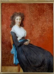 Portræt af Madame Charles Louis Trudaine (1769-1802) Maleri af Jacques Louis David (1748-1825) Søn. 1,30 x 0,98 m