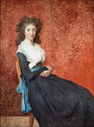 Portræt af Madame Charles Louis Trudaine - olie på lærred