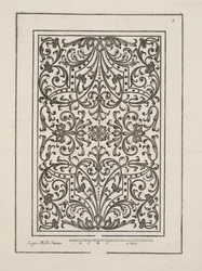 Design for Parterre, fra Theatre des Plans et Jardinages, pub.1652 (gravering)