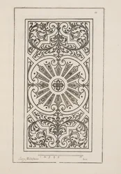 Design for Parterre, fra Theatre des Plans et Jardinages, pub.1652 (gravering)