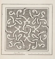 Design for Parterre, fra Theatre des Plans et Jardinages, pub.1652