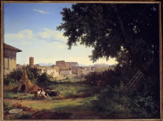 Rom, udsigt over Colisee (Colosseo) Maleri af Raymond Bracassat (1804-1867) 1827 Søn. 0,74x0,99 m Rouen, Museum of Fine Arts