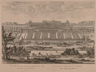 Chateau of St. Germain en Laye fra floden