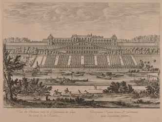 Chateau of St. Germain en Laye fra floden.