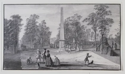 Den store obelisk, nær den sydvestlige indgang til Lord Burlington