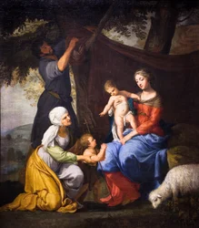 Resten af den hellige familie,1630-40 (olie på lærred)