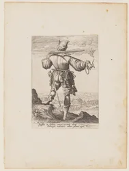 Musketer med hjelm, fra Officerer og soldater i kejser Rudolph II