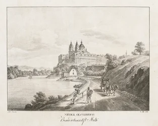 Nedre Østrig, benediktinerkloster i Melk, 1819.