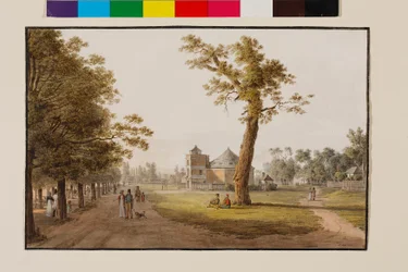 Panorama på hovedalléen i Wiener Prater