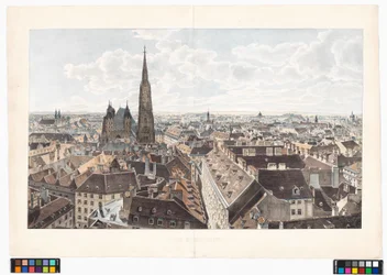Panorama over Wien mod øst fra Peterskirken