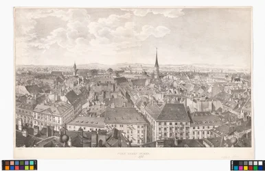 Panorama over Wien mod syd, fra Peterskirken