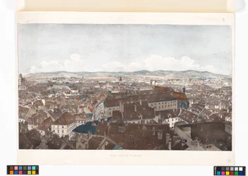Panorama over Wien mod vest, set fra Peterskirken