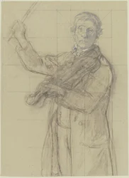 Mand med en violin