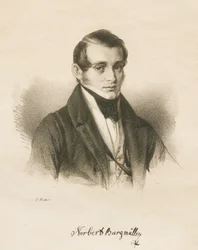 Portræt af komponisten Norbert Burgmüller 1810-1836, 1836