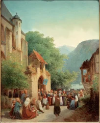 Procession på Rhinen