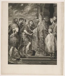 St. Ambrosius nægter kejser Theodosius adgang til kirken i Milano