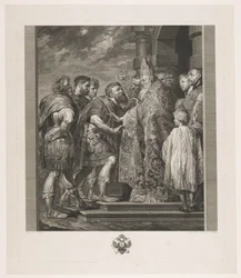 St. Ambrosius nægter kejser Theodosius adgang til kirken i Milano