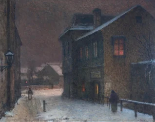 Gade i sne, 1907-1909