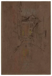 En venetiansk kanal, 1879-1880.