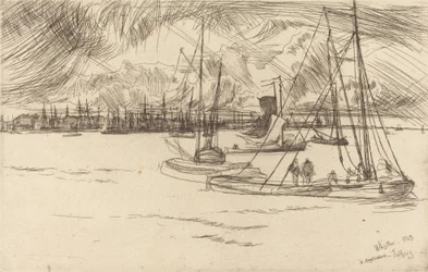 Amsterdam fra Tolhuis, 1863.
