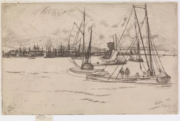 Amsterdam, fra Tolhuis, 1863.