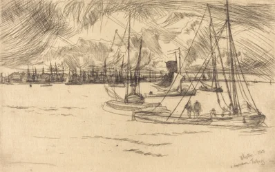 Amsterdam fra Tolhuis, 1863.
