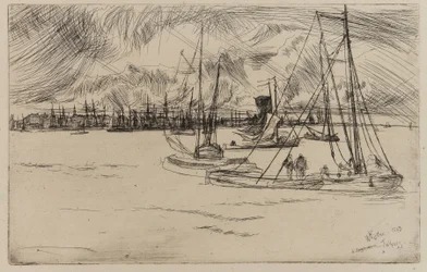 Amsterdam, fra Tolhuis, 1863.