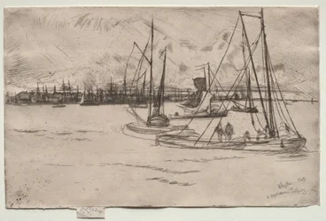Amsterdam fra Tolhuis, 1863.