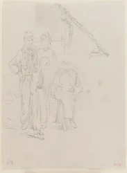 En kunstnerskitser, 1858.