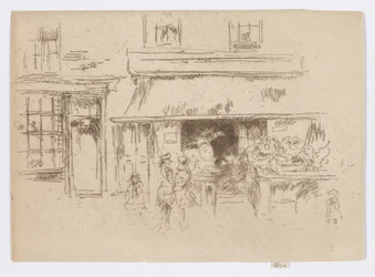 Exeter Street, ca. 1886-88 (radering; blæk på papir)