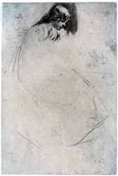 Fumettes bøjet hoved, c1859 1904.