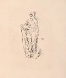Pige med skål, 1895.