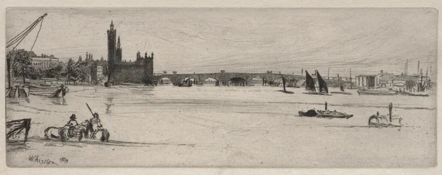 Old Westminster Bridge, 1859.