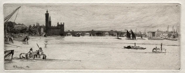 Old Westminster Bridge, 1871.