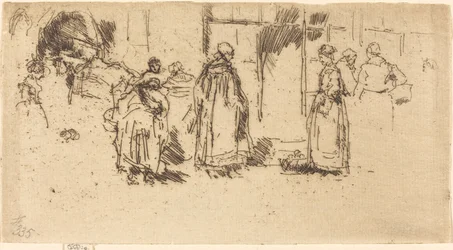 Fjerkræmarked, Loches, 1888.